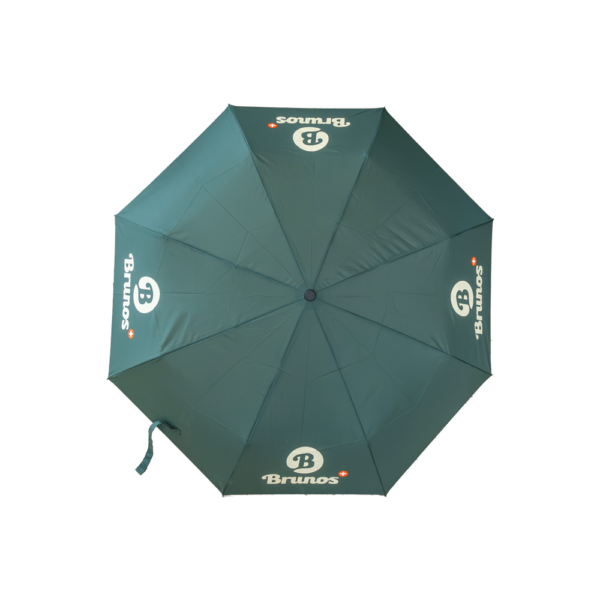 Brunos Regenschirm offen
