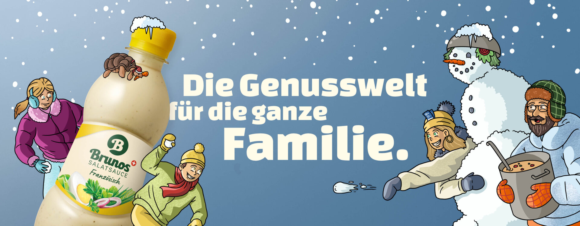 Brunos Genusswelt für die ganze Familie mit Familie Sössli in weihnachtlicher Stimmung.