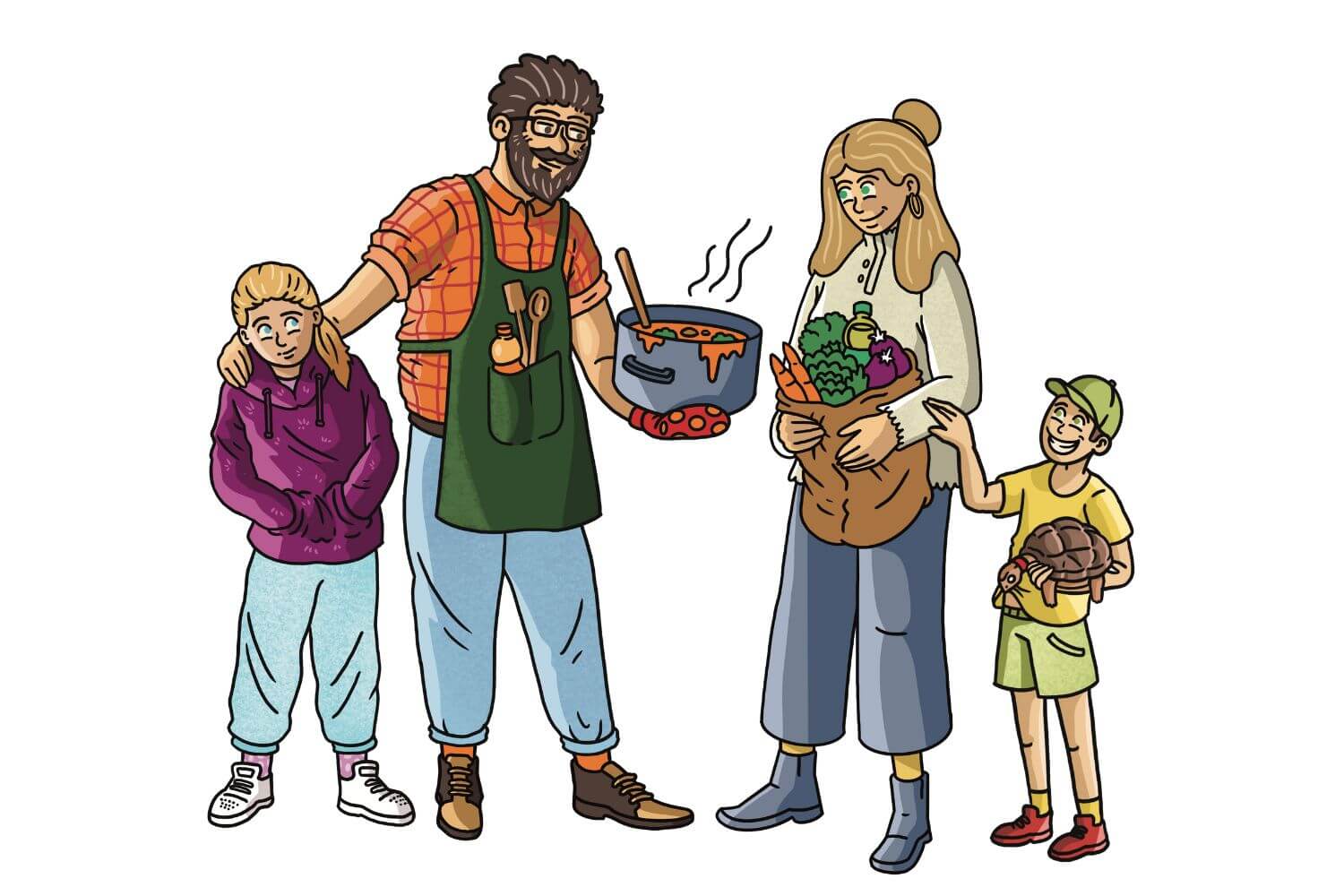 Illustrierte Familie Sössli